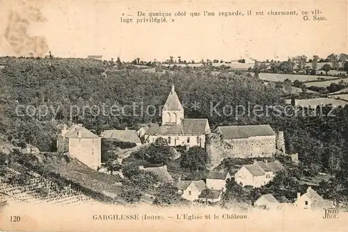 Gargilesse Dampierre Eglise Chateau Gargilesse Dampierre