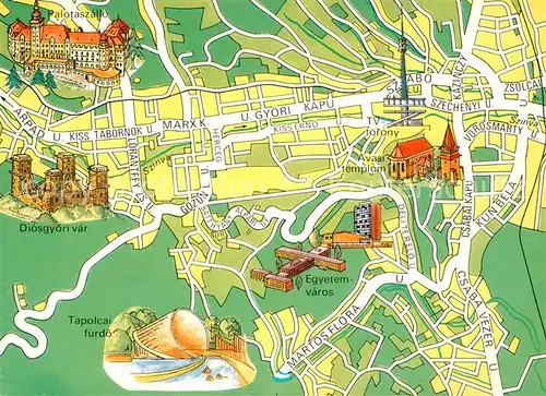 Miskolc Stadtplan Miskolc