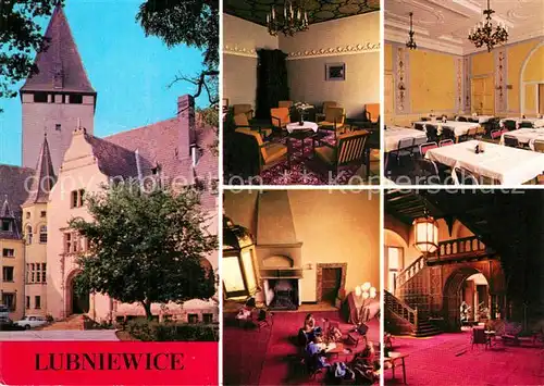 Lubniewice Dom Wypoczynkowy Zamek czytelnia jadainia hall Schloss 