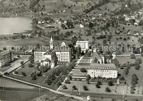 Sarnen Fliegeraufnahme Benediktiner Kollegium Sarnen