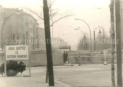 Berlin Vous Quittez le Secteur Francais Berlin