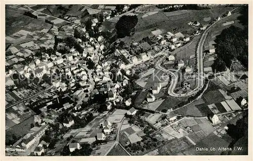Dahle_Altena Fliegeraufnahme Geschwister Grefe Kolonialwaren Dahle_Altena