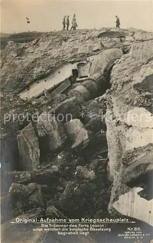 Fort_Loucin Kriegsschauplatz Soldaten Tr?mmer Fort Loucin