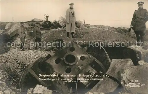 Fort_Loucin Kriegsschauplatz Soldaten Geschosse Fort Loucin