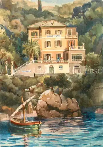 Portofino_Liguria K?nstlerkarte Piccolo Hotel  Portofino Liguria