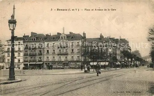 Rennes_Ille et Vilaine Place et AVenue de la Gare 