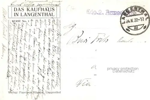 Langenthal_BE Hotel B?ren Kaufhaus Langenthal BE