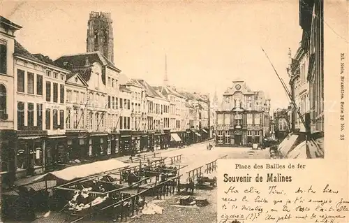 Malines_Mechelen_Flandre Place des Bailles de fer Malines_Mechelen_Flandre