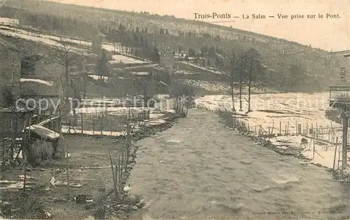 Trois_Ponts la Salm Vue prise sur le Pont Trois Ponts