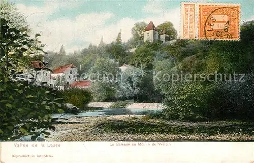 Walzin Vallee de la Lesse Barrage au Moulin Walzin