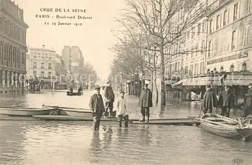 Paris Crue de la Seine ?berschwemmung  29.1.1910 Paris