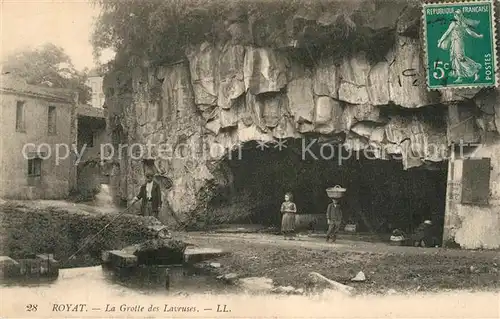 AK / Ansichtskarte Royat_Puy_de_Dome La Grotte des Laveuse Royat_Puy_de_Dome