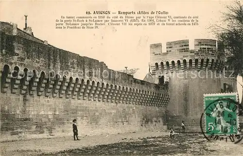 AK / Ansichtskarte Avignon_Vaucluse Remparts Avignon Vaucluse