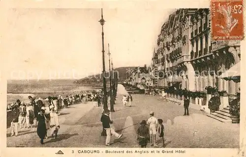 AK / Ansichtskarte Cabourg Boulevard des Anglais et le Grand Hotel Cabourg
