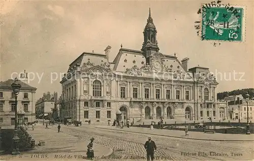 AK / Ansichtskarte Tours_Indre et Loire Hotel de Ville Palais de Justice Tours Indre et Loire