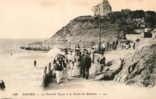 AK / Ansichtskarte Dinard_Ille_et_Vilaine_Bretagne La Nouvelle Digue et la Pointe du Moulinet Dinard_Ille