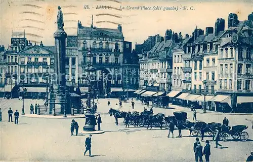 AK / Ansichtskarte Lille_Nord Grande Place Monument Lille_Nord