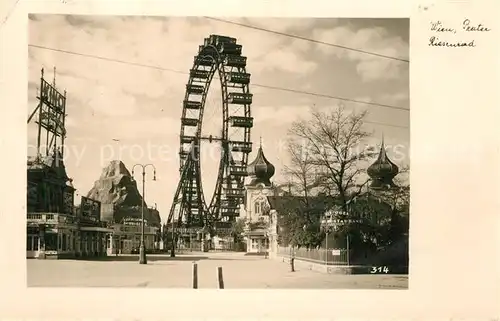 AK / Ansichtskarte Wien Prater Riesenrad Wien