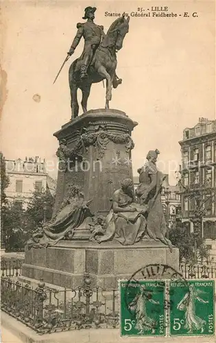 AK / Ansichtskarte Lille_Nord Monument Statue du General Faidherbe Lille_Nord