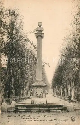 AK / Ansichtskarte Aix en Provence Fontaine Saint Louis Aix en Provence