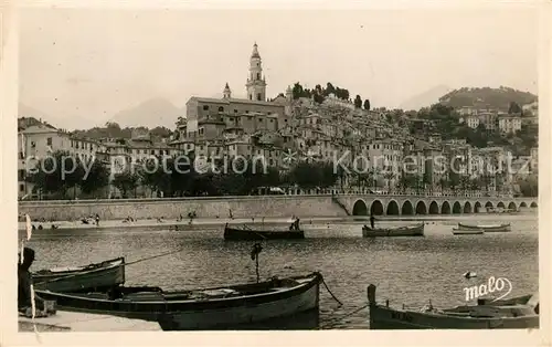 AK / Ansichtskarte Menton_Alpes_Maritimes Vue generale Port et la ville Menton_Alpes_Maritimes