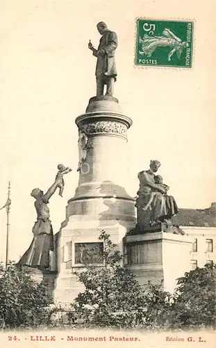 AK / Ansichtskarte Lille_Nord Monument Pasteur Lille_Nord