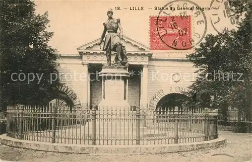 AK / Ansichtskarte Lille_Nord Monument Statue du General Negrier Lille_Nord