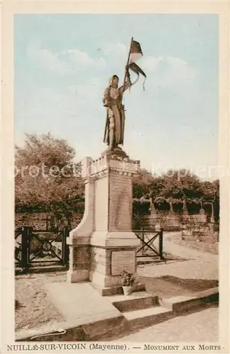 AK / Ansichtskarte Nuille sur Vicoin Monument aux Morts Nuille sur Vicoin