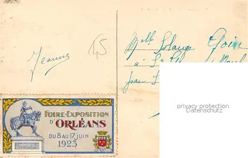 AK / Ansichtskarte Orleans_Loiret Vue generale Pont Cathedrale Orleans_Loiret