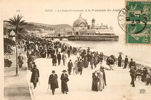 AK / Ansichtskarte Nice_Alpes_Maritimes La Jetee Promenade et Promenade des Anglais Nice_Alpes_Maritimes