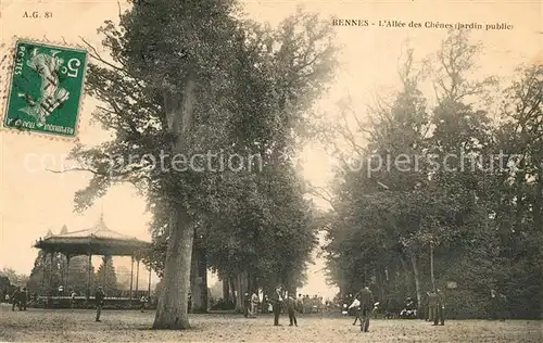 AK / Ansichtskarte Rennes_Ille et Vilaine Allee des Chenes Jardin public 