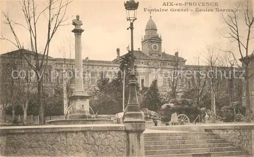 AK / Ansichtskarte Aix en Provence Fontaine Granet Ecoles Normales Aix en Provence
