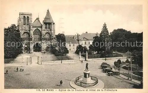 AK / Ansichtskarte Le_Mans_Sarthe Eglise de la Couture Hotel de la Prefecture Le_Mans_Sarthe