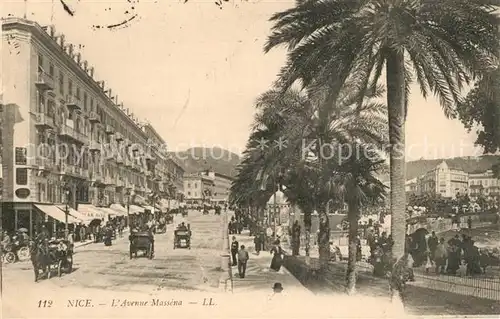 AK / Ansichtskarte Nice_Alpes_Maritimes Avenue Massena Nice_Alpes_Maritimes