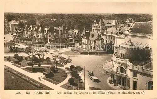 AK / Ansichtskarte Cabourg Jardins du Casino et les villas Cabourg