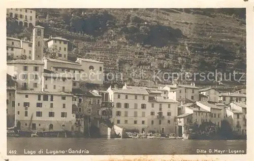 AK / Ansichtskarte Gandria_Lago_di_Lugano Ansicht vom See aus Gandria_Lago_di_Lugano