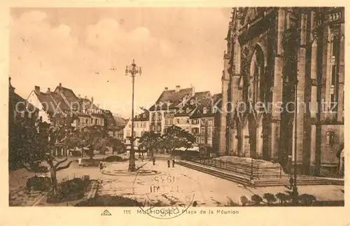 AK / Ansichtskarte Mulhouse_Muehlhausen Place de la Reunion Mulhouse Muehlhausen