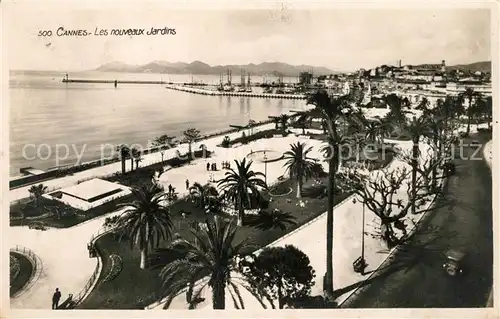 AK / Ansichtskarte Cannes_Alpes Maritimes Les nouveaux Jardins Promenade Port Cannes Alpes Maritimes