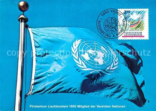 AK / Ansichtskarte Liechtenstein  Mtglied der Vereinten Nationen 
