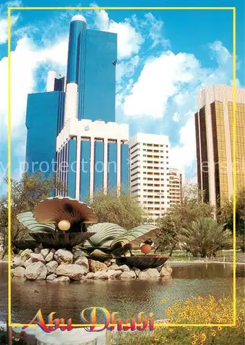 AK / Ansichtskarte Abu_Dhabi Stadtpanorama Brunnen Abu_Dhabi