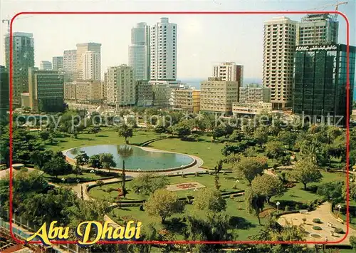 AK / Ansichtskarte Abu_Dhabi Stadtpark Hochhaeuser Abu_Dhabi