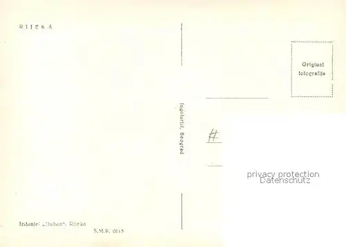 AK / Ansichtskarte Rijeka_Fiume Hafen Stadtpanorama Rijeka Fiume