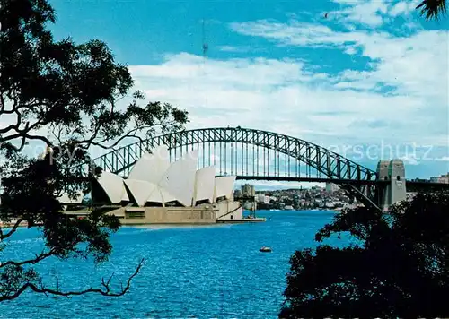 AK / Ansichtskarte Sydney_New_South_Wales Sydney Opera House Harbour Bridge Macquarie Point Sydney_New_South_Wales