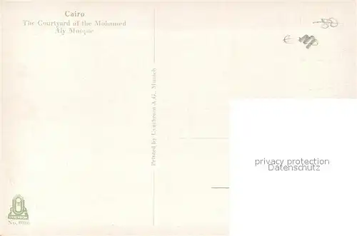 AK / Ansichtskarte Cairo_Egypt Courtyard of de Mohamed Aly Mosque Cairo Egypt