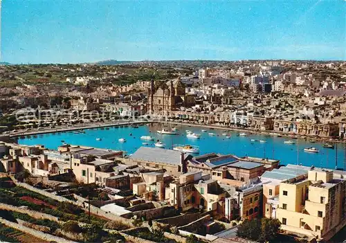 AK / Ansichtskarte Malta Fliegeraufnahme Panorama Misida Malta