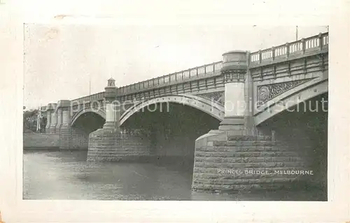 AK / Ansichtskarte Melbourne_Victoria Princes Bridge Melbourne Victoria