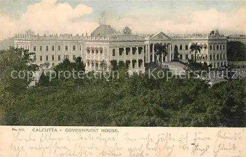 AK / Ansichtskarte Calcutta Government House Calcutta