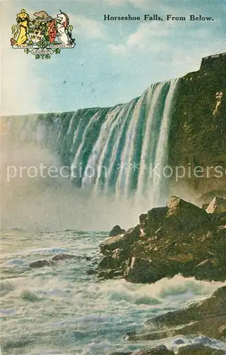 AK / Ansichtskarte Niagara_Falls_Ontario Horseshoe Falls from below Niagara_Falls_Ontario