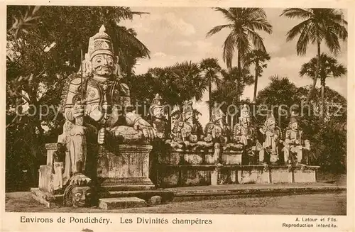 AK / Ansichtskarte Pondichery Les Divinites champetres Pondichery
