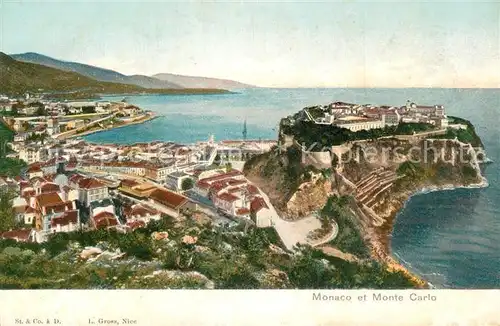 AK / Ansichtskarte Monaco et Monte Carlo Le Rocher Monaco